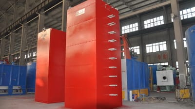 江蘇客戶(hù)定制深井鹽浴爐和硝鹽爐正在生產(chǎn)